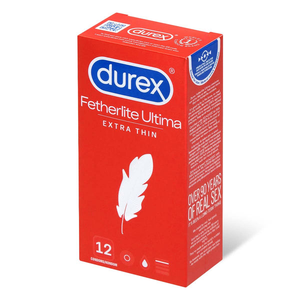 Durex Fetherlite Ultima 乳膠安全套 12片裝 Condom，超薄設計，紅色包裝