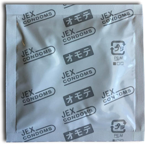  JEX 魅力蝴蝶 MOIST 乳膠安全套，包裝背面設計，標示 JEX Condoms，確保日本原裝正品。