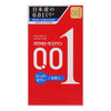 岡本 0.01 安全套潤滑加量版正面包裝，標示 Rich Lubricant 與 8 個裝，日本製超薄設計