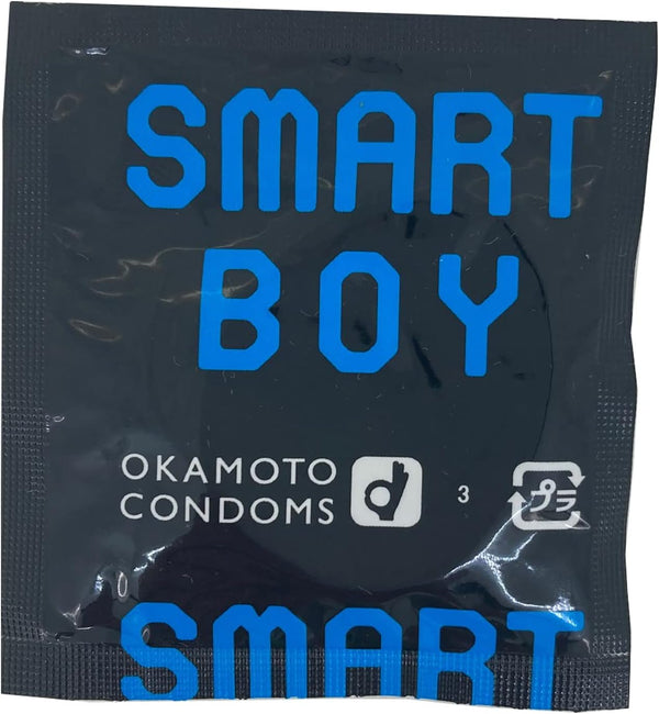 Okamoto Smart Boy 31mm condom 單片包裝，安全套獨立密封設計，確保安全、衛生，方便攜帶與使用。