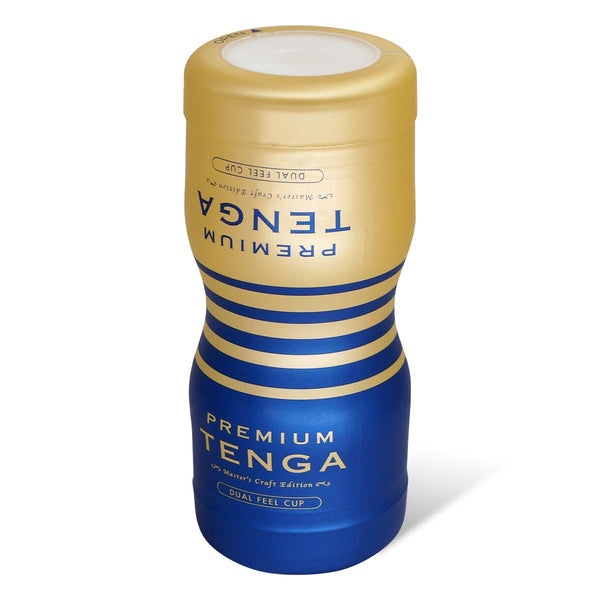 PREMIUM TENGA DUAL FEEL CUP 飛機杯 主視圖 - 創新雙入口設計滿足多樣需求