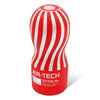 TENGA AIR-TECH REGULAR 飛機杯 主視角，紅白條紋經典外觀，兼具設計與實用性