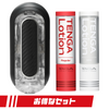 TENGA FLIP 0 GRAVITY WHITE 優惠套裝，包括一個 TENGA FLIP 0 GRAVITY WHITE 飛機杯和兩支 TENGA 潤滑液（Regular 和 Mild），打造極致舒適與完美吸附的使用體驗。