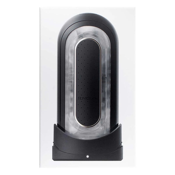 TENGA FLIP 0 ELECTRONIC VIBRATION BLACK 電動飛機杯正面展示圖