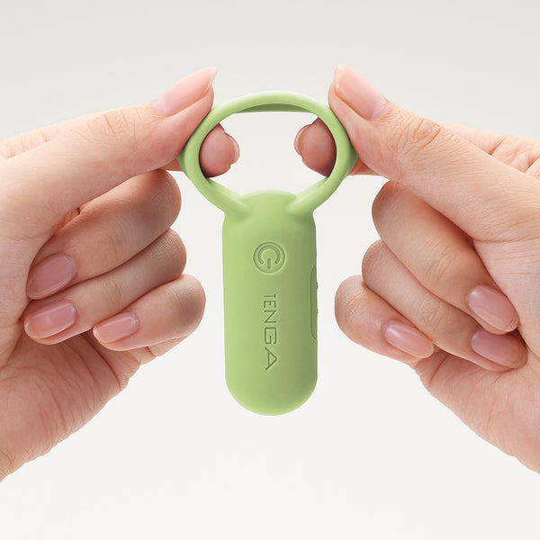 雙手拉伸 TENGA paiRING LIME 青檸綠色情侶環