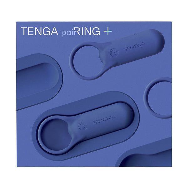TENGA paiRING+ INDIGO 靛藍色情侶環及充電盒