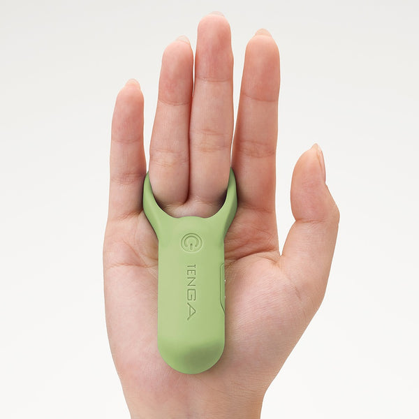 TENGA paiRING+ LIME 青檸綠色震動器套於手指使用