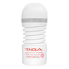 TENGA ROLLING HEAD CUP SOFT 飛機杯 正面特寫，白色外觀搭配 SOFT 標誌