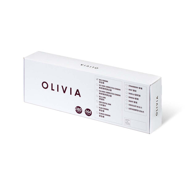 奧莉維亞 W53 系列最多潤滑劑型 乳膠安全套（144片裝）