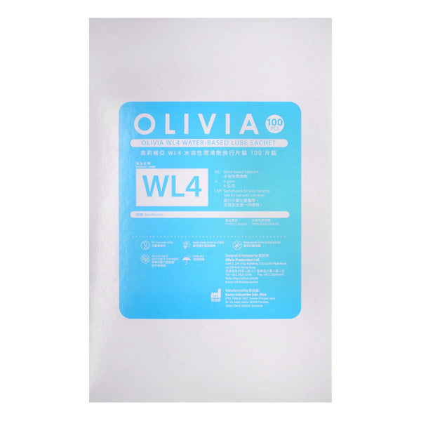 奧莉維亞 基本 WL4 旅行小包裝 水性潤滑劑 100片裝