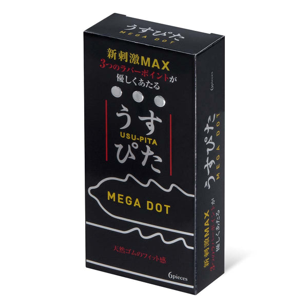 Usu-Pita MEGA DOT 乳膠安全套 6片裝