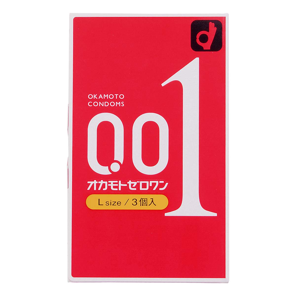 岡本 Okamoto 0.01 L Size 大碼安全套 Condom 3片裝 – 日本製超薄 0.01mm，L Size 設計，更貼合更舒適。