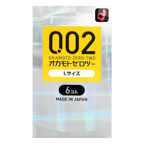 岡本 Okamoto 0.02 Large-Size 大碼安全套 condom 6 片裝 正面 日本製造