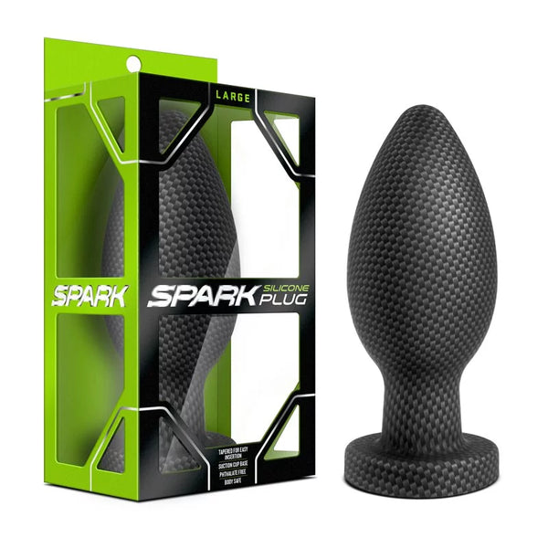 SPARK 碳纖矽膠後庭塞（大）